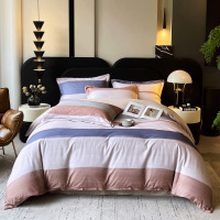 雅鹿全棉磨毛四件套YLT2610纯棉四件套冬暖夏凉抗菌防螨亲肤设计简约时尚