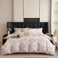 雅鹿全棉数码印花四件套YLT2535亲肤冬被套装床上用品大码婚庆家装床单被罩柔软舒适透气抗菌防螨设计