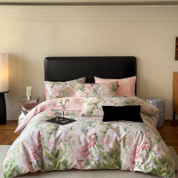 雅鹿长绒棉数码印花四件套 YLT2536亲肤纯棉床品套件冬暖夏凉抗菌防螨时尚简约大码设计