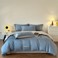 雅鹿60长绒棉刺绣四件套 YLT2530大码亲肤舒适 深秋保暖设计 时尚简约大床套件