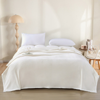 雅鹿雪狐绒毛毯YLC2606雪狐白180*200cm