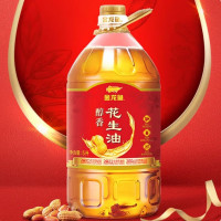 金龙鱼醇香花生油5L压榨一级桶装浓香植物油家用炒 5L