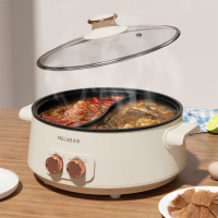 美菱MT-LC1605电热锅 一锅两味 双旋钮独立温控