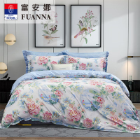 富安娜(FUANNA)磨毛四件套 磨毛印花