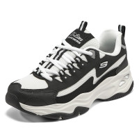 斯凯奇(Skechers)149491-BKW女鞋春秋黑白闪电熊猫鞋老爹鞋