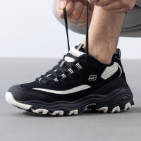 斯凯奇(Skechers)894269-BKW震舒适轻便透气低帮休闲鞋