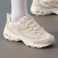 斯凯奇(Skechers)150537-NTGY新款闪穿熊猫鞋厚底鞋