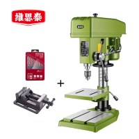 维思泰 台钻调速台式钻铣床钻攻一体机 220V/1500W/Z4132+平口钳 台