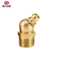 威力达通 铜黄油嘴 M6*1 45度 个