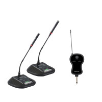 册视 会议设备 万能无线麦克风一拖二J-302 CSWL 台