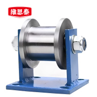 维思泰 H型双边钢轮滑轮走行轮(带支架)100*82mm 个