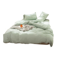 三极户外(Tri-Polar) TP2982 1.8m床笠款 天竺棉 日式纯色 四件套 (计价单位:套) 豆绿色