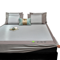 三极户外(Tri-Polar) TP2789 冰丝凉席三件套 床笠款180*200cm 枕套 48*74cm*2个灰色