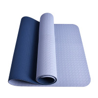 三极户外 TP1506 TPE防滑瑜伽垫 183*65cm /6mm 瑜伽垫 (计价单位:个) 素白蓝底