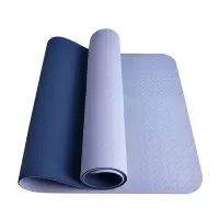三极户外 TP1506 TPE防滑瑜伽垫 183*65cm /6mm 瑜伽垫 (计价单位:个) 素白蓝底