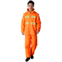 三极户外(Tri-Polar) TP1676 双层透气女分体雨衣雨裤套装男带帽加大加厚环卫雨衣