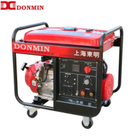 东明 汽油发电电焊一体机两用焊机发电5KW 60-300A 三相发电+焊3.2-4.0焊条+电启动 含焊接头