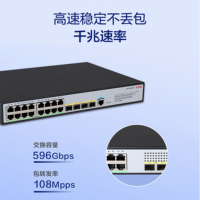 华三(H3C)S5016PV6-EI 16电口+4光口全千兆强二层全网管企业级网络核心交换机