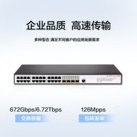 华三(H3C)S5130V2-28P-LI 24口千兆电+4千兆光纤口三层网管企业级网络交换机降噪型