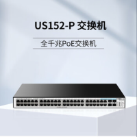 华三(H3C)US152-P 全千兆 新一代绿色节能大端口无管理370W POE接入交换机