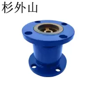 杉外山 法兰消声止回阀 立卧式单向阀 DN80-碳钢烤漆 个