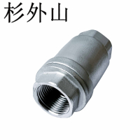 杉外山 304不锈钢H12立式止回阀 个