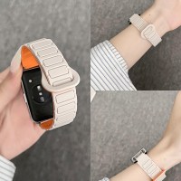 适用11华为手环10表带9智能手表8荣耀9代张婧仪同款夏季运动舒适腕带watch九十新款工字硅胶磁吸创意高级女士