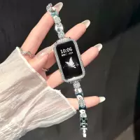 《丝绸花朵》适用于华为手环11表带11pro新款金属9/8手表链7/6pro健康智能NFC荣耀手环10/9夏季高级轻奢配