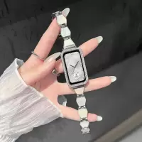 适用于华为手环11表带11pro新款10/9贝形饰品金属手表链7/6pro智能NFC版荣耀手环10/9轻奢高级感女款替换