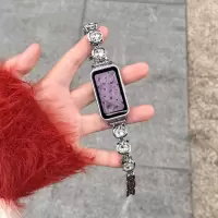 适用于华为手环11表带11pro新款10金属9猫咪镶钻表链watch band98智能NFC荣耀手环10/97夏季高级轻