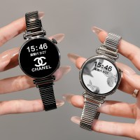 适用华为gt6女款竹节表带watchgt5女生金属卡扣gt4智能腕表watch5新款女士手链细腰钢链高级gt5pro 4