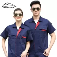 IRONROAD夏季工作服套装短袖工装E34 套