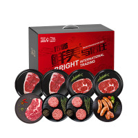 光明国产冰鲜牛肉袋装1克冷冻调理卤菜鲜美多汁健康圈养