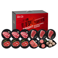 光明国产冰鲜牛肉袋装1克火锅调理冷冻美食鲜嫩多汁健康优选