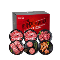 光明国产冰鲜牛肉火锅食材袋装净膛冷冻锁鲜1克圈养健康美味