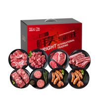 光明国产冰鲜牛肉袋装1克圈养调理火锅专用冷冻锁鲜