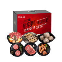 光明圈养冰鲜牛肉1克袋装冷冻烧烤佳品健康调理国产