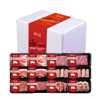 光明国产冰鲜猪肉原切3560克箱装冷藏烧烤鲜美肉质