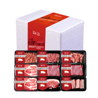 光明圈养冰鲜猪肉原切2460克箱装冷藏蒸菜鲜美无腥味