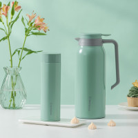 西屋云杉绿电水壶WB4615-GN金属管加热1升大容量保温套装