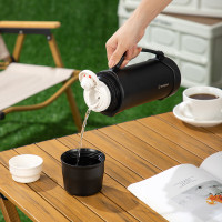 西屋睿逸随行保温壶儒雅黑1升金属管加热进口温控器 plasticsafe设计