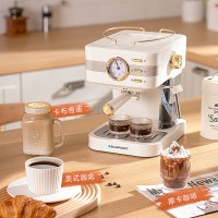 蓝宝全自动智能咖啡机家用意式研磨一体咖啡机带蒸汽喷嘴触摸屏操作简洁时尚