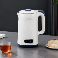 蓝宝智能金属管加热电水壶1升大容量进口温控器塑料机身快速加热安全省心