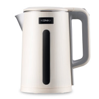 康佳智能金属管加热电水壶1升大容量进口温控器塑料机身快速沸腾