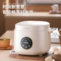 科米欧KEMIOU 6-9人IH电磁加热圆形电饭煲黑色钛金属不锈钢内胆微电脑控制支持预约功能大容量家用