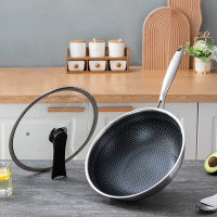 [佰造]蜂晶不锈钢炒锅BZ-BC901