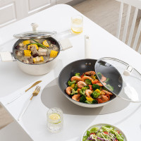 [佰造]悦莹精铁不粘锅两件套BZ-FTZ510A