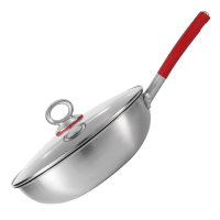 十八子作多功能不粘锅炒锅30cm大口径健康不粘耐磨涂层易清洗厨房烹饪好帮手