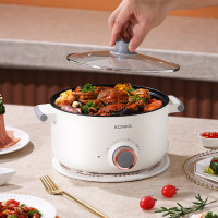 康佳智能电火锅KONKA 1升机械式控制不锈钢内锅节能高效厨房神器