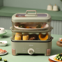 康佳KONKA智能电火锅1升机械操控不锈钢内锅高效节能家用电器